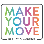 Make Your Move in Flint and Genesee Color Logo